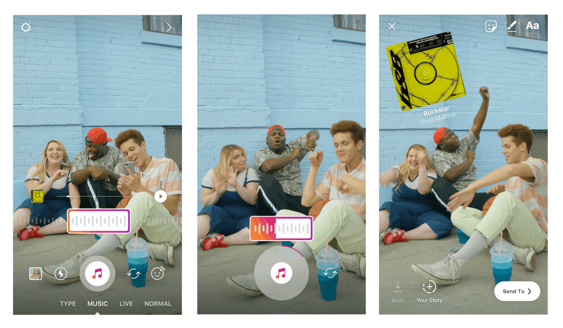 Instagram stickers example 3.