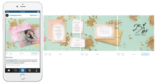 Instagram ad example product