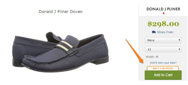 product-scarcity-ecommerce-zappos-example