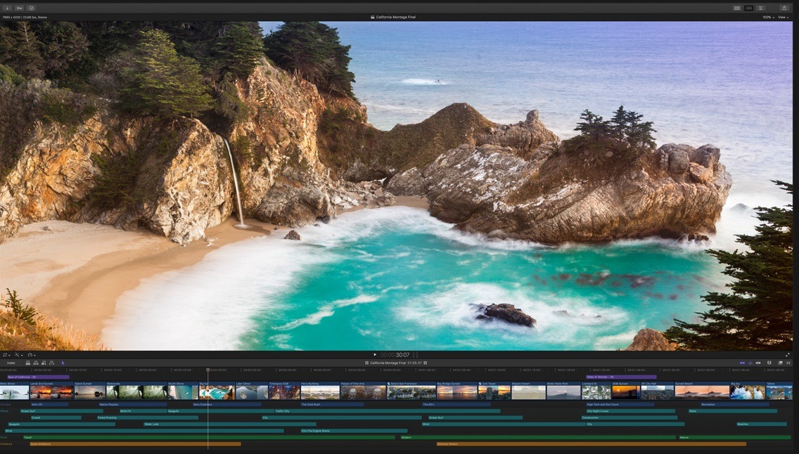 Final cut pro x video editing software