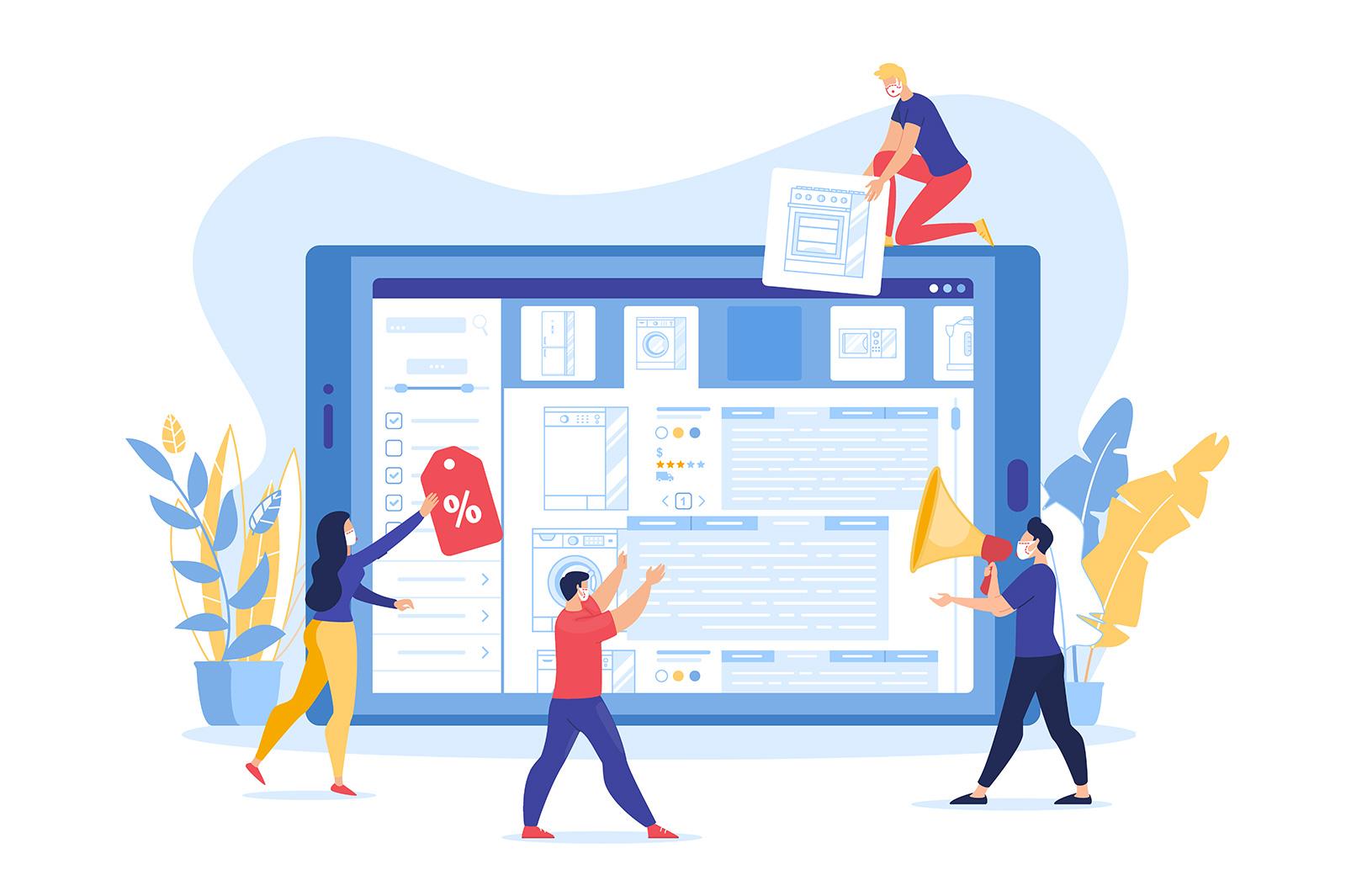 Illustration of Website Creation