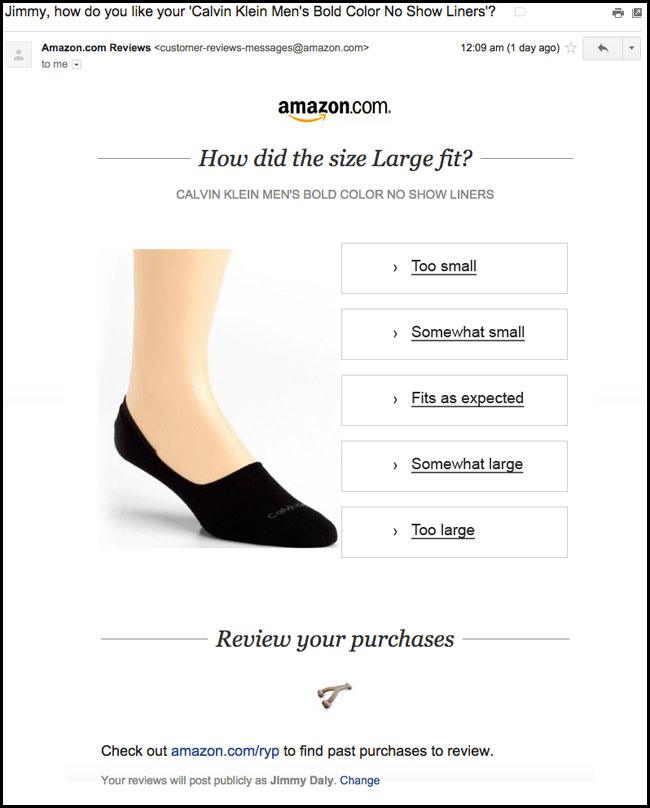 Amazon Review Emails