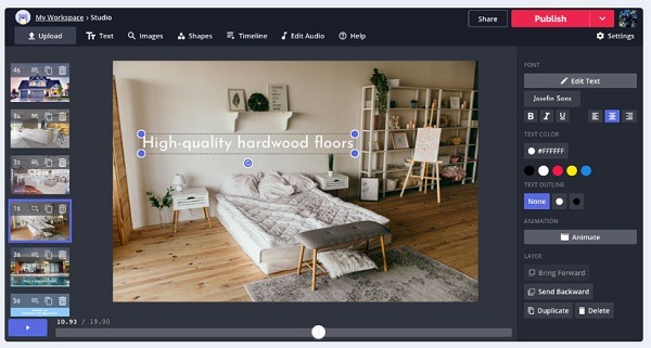 kapwing free video editor for eCommerce