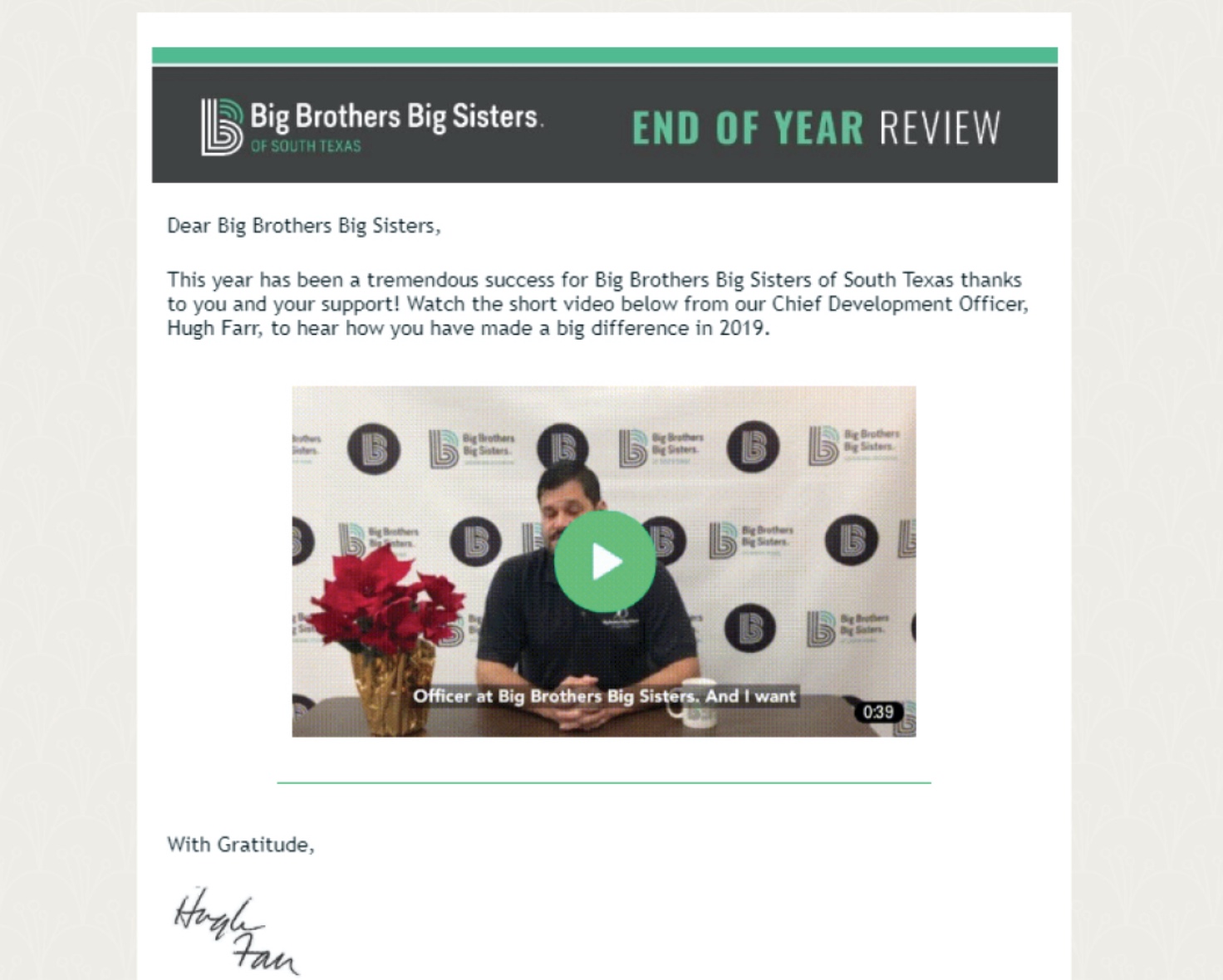 video interview in email