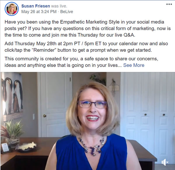 private content with my AMPLiFY! Business Academy members