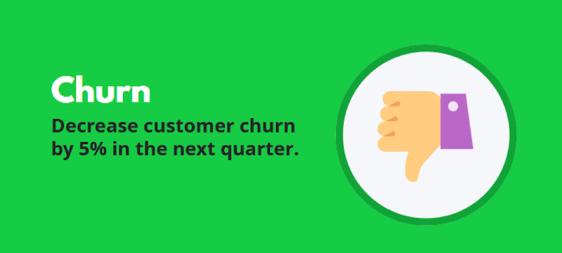 marketing objectives decrease churn