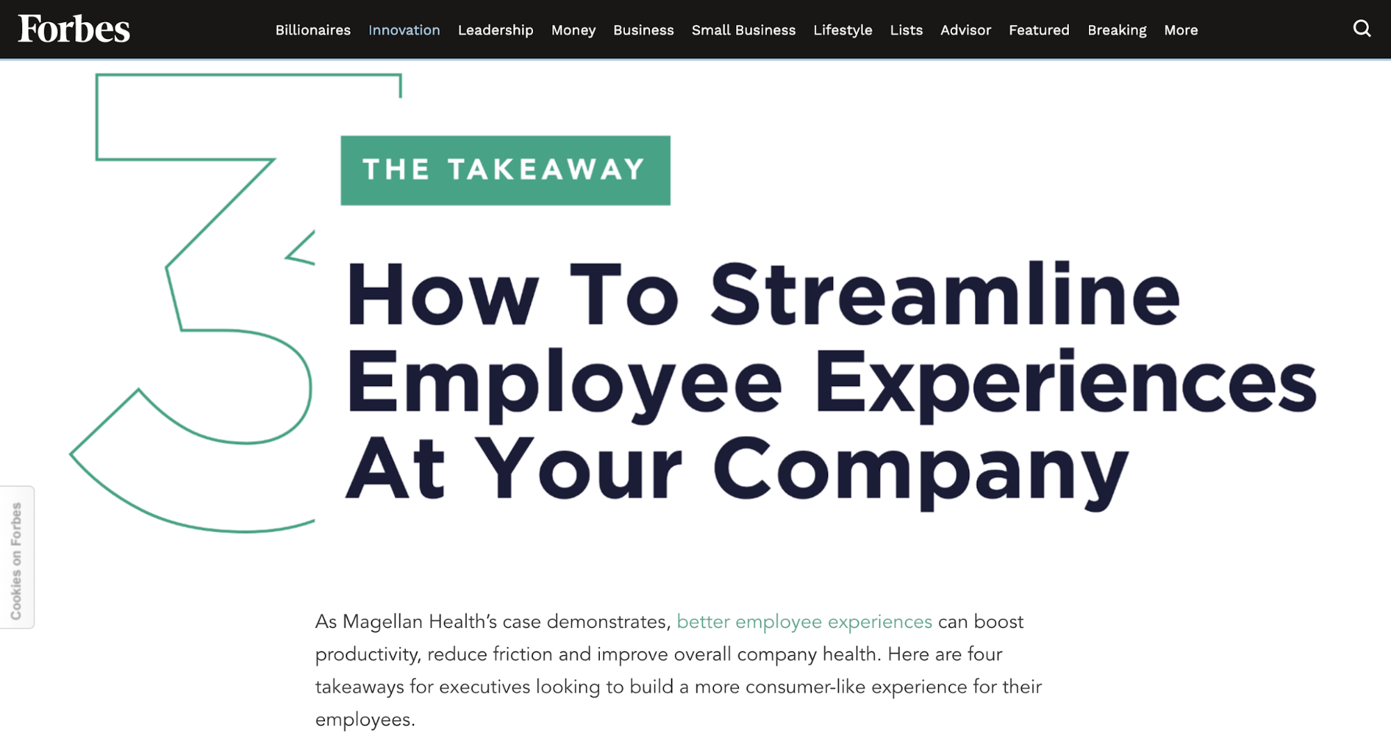 example of advertorial with soft cta.