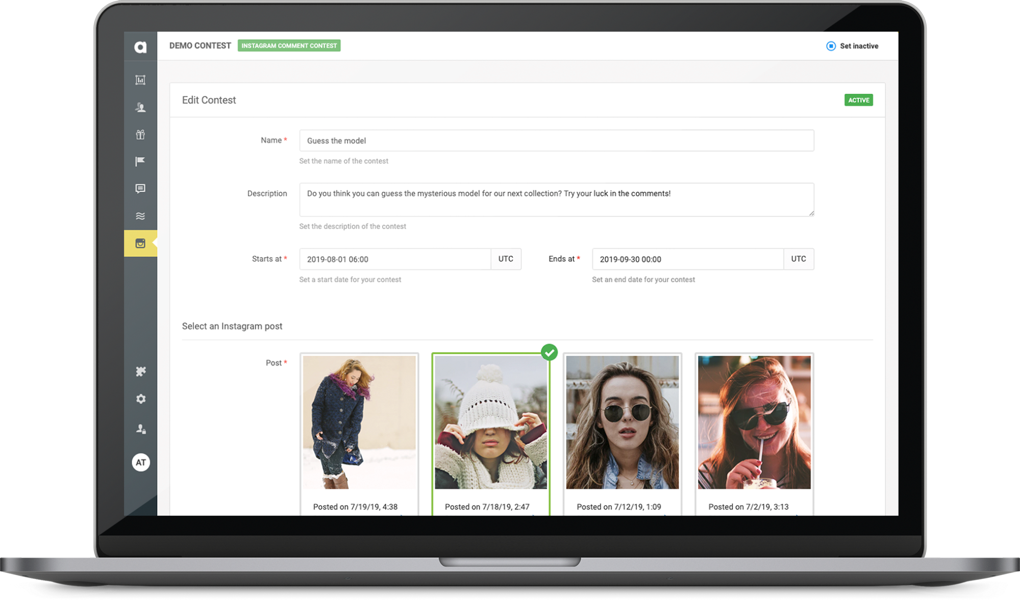 Loyalty program desktop