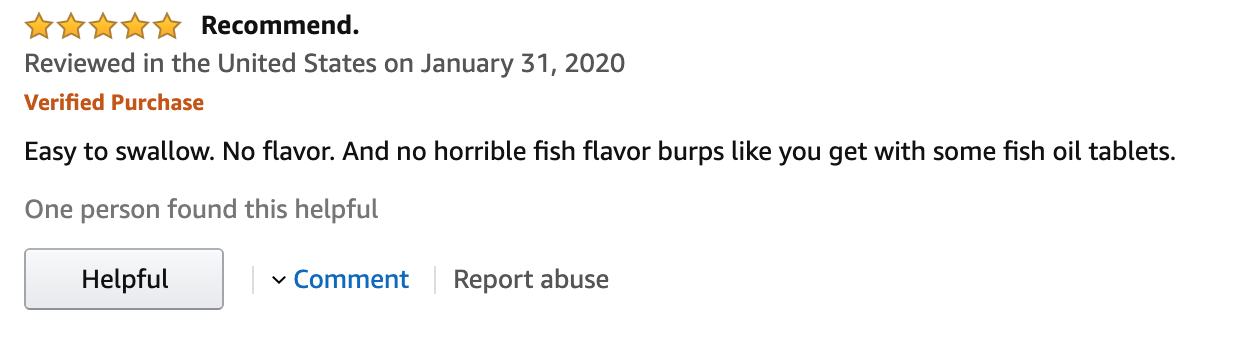 positive fish oil pill review.