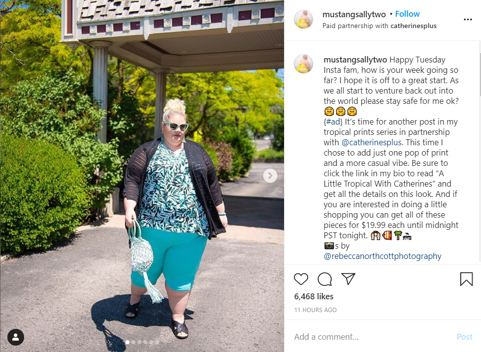 partnered with Catherines Plus Sizes