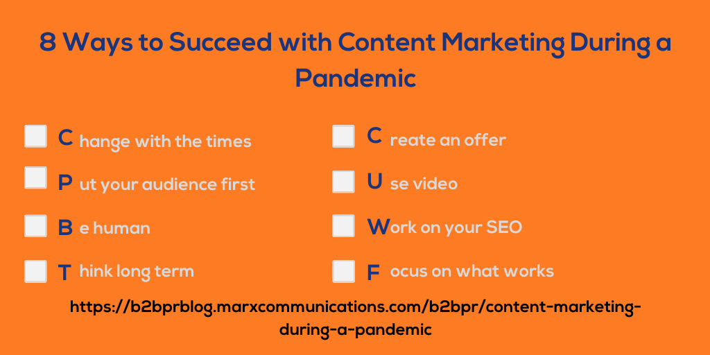 8 Ways to Succeed with Content Marketing During a Pandemic
