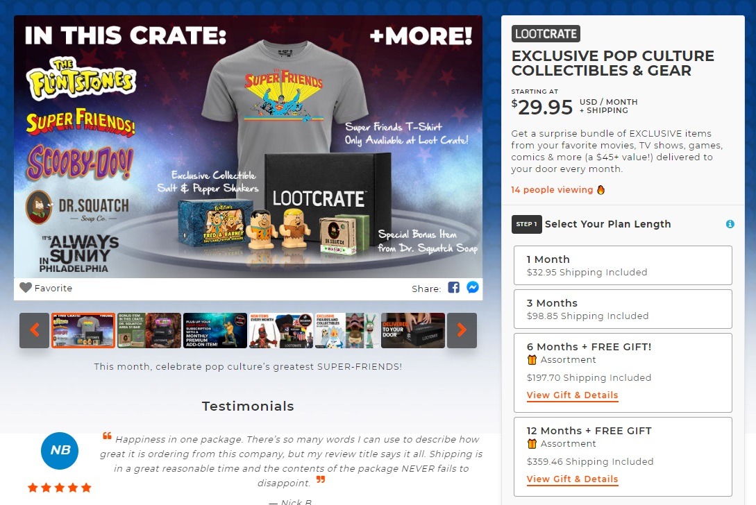 subscription options eCommerce