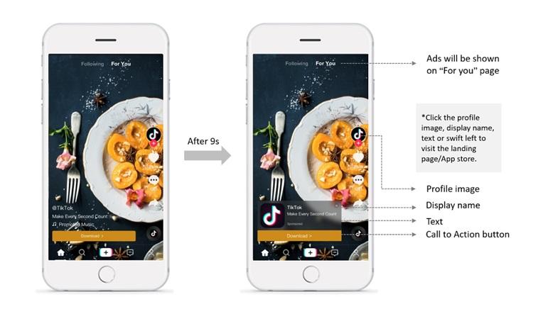 TikTok advertising example