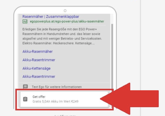 Lead form example
