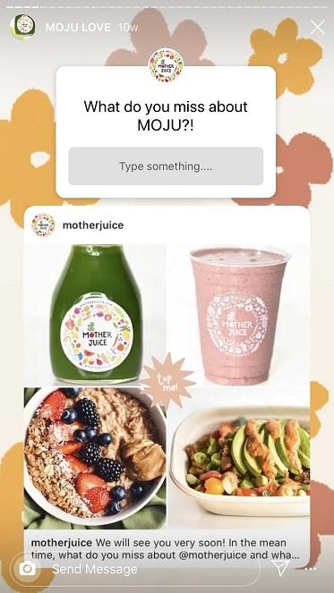 Instagram Story Highlights poll example