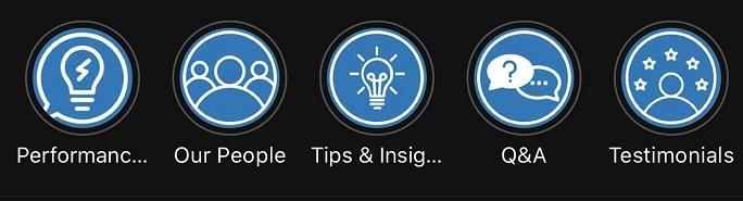 Instagram Story Highlights on WordStreams profile