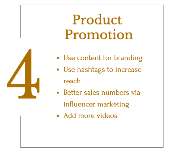 Social media product promotion