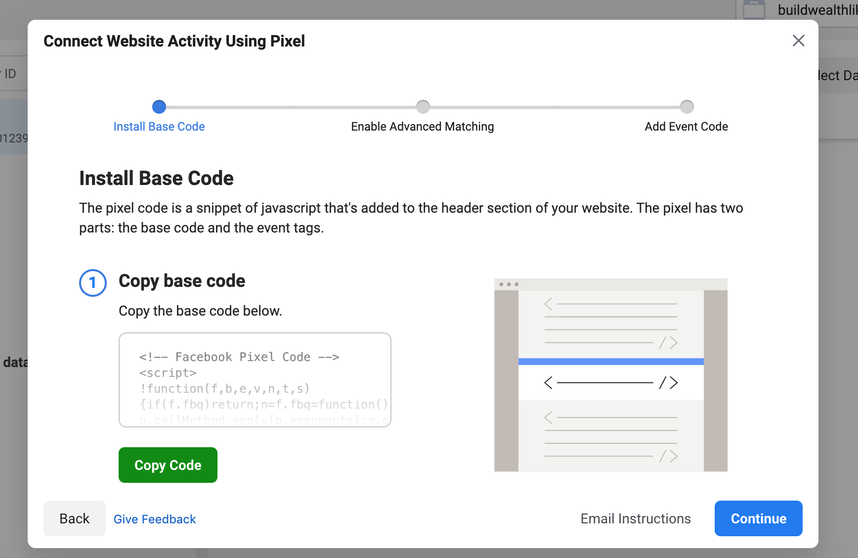Facebook pixel base code