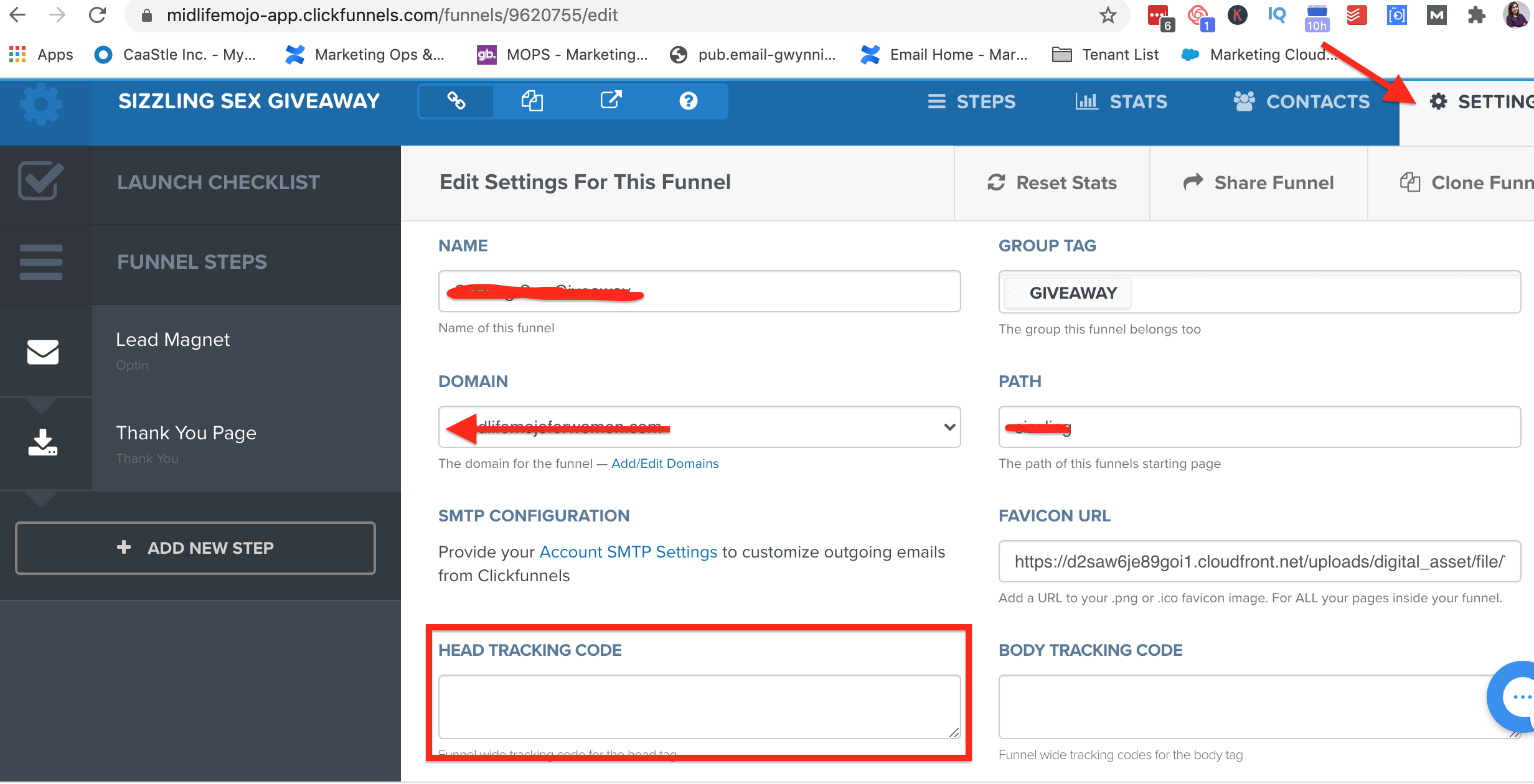 INstall Facebook pixel on Clickfunnels