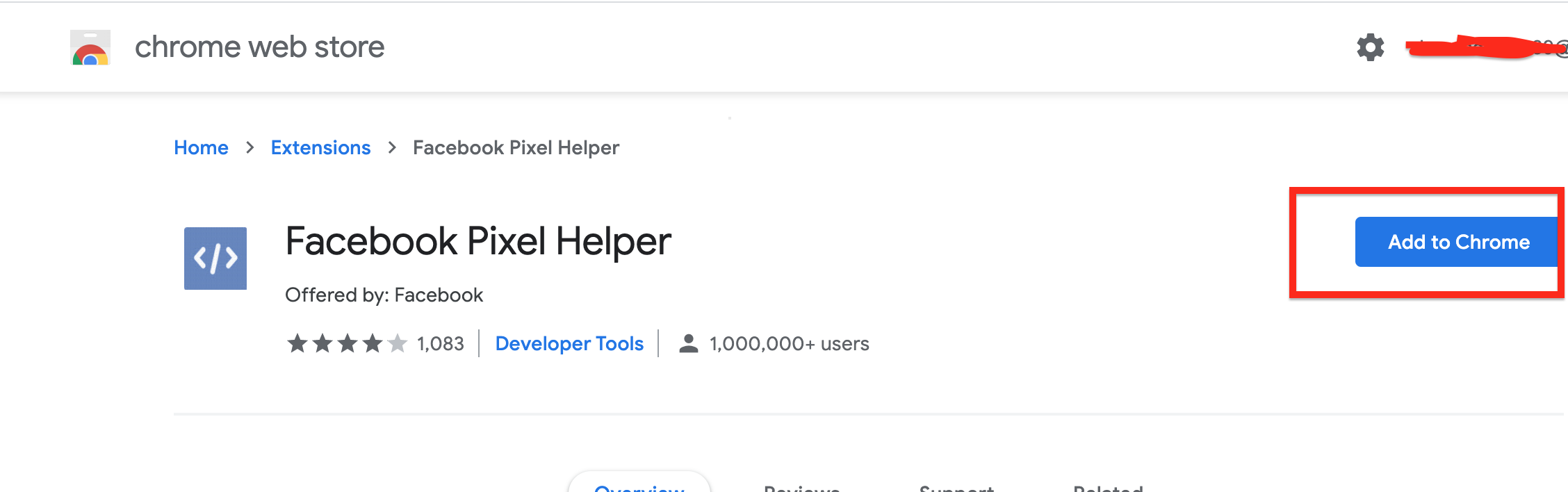 Facebook pixel helper