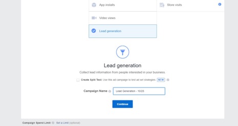 Facebook ad campaign naming