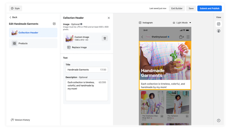 facebook shops for ecommerce holiday advertising design layouts