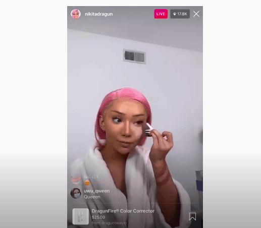 Instagram Live Shopping case study.