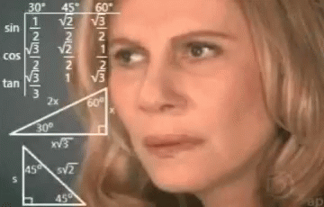 Woman confused by math