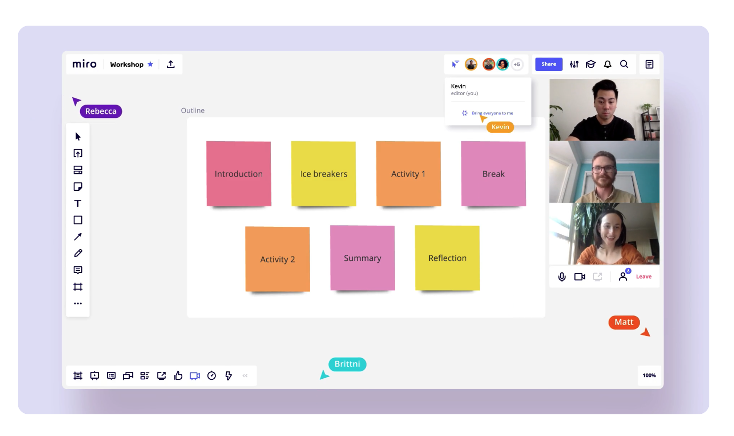 Miro Whiteboard Screenshot