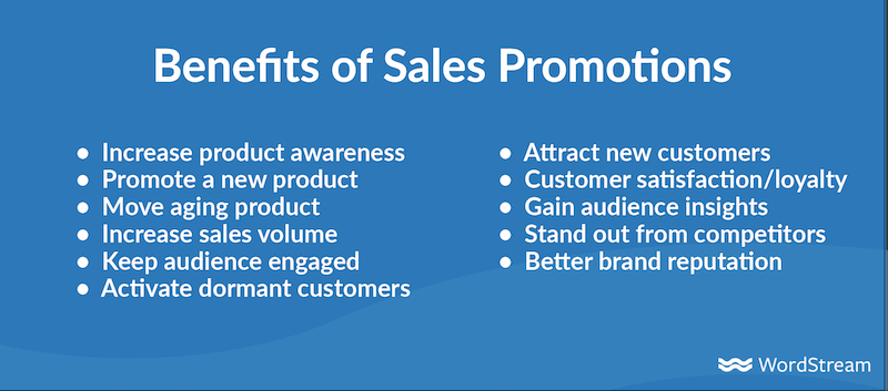 sales promotion examples-benefits of sales promotions