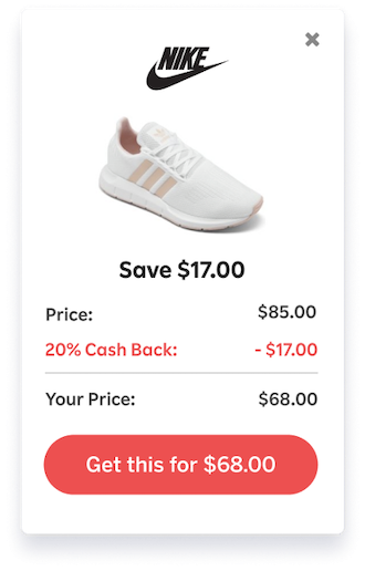 sales promotion examples get cash back