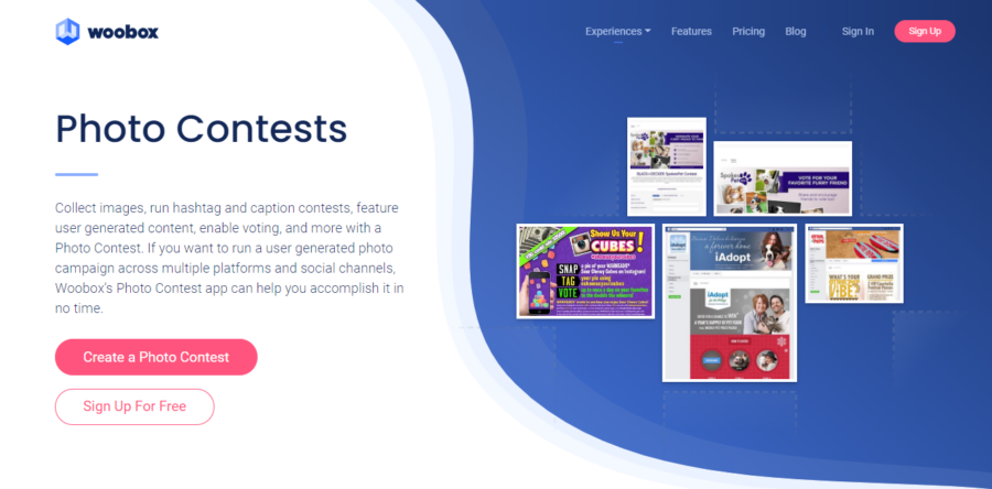 Woobox website screenshot