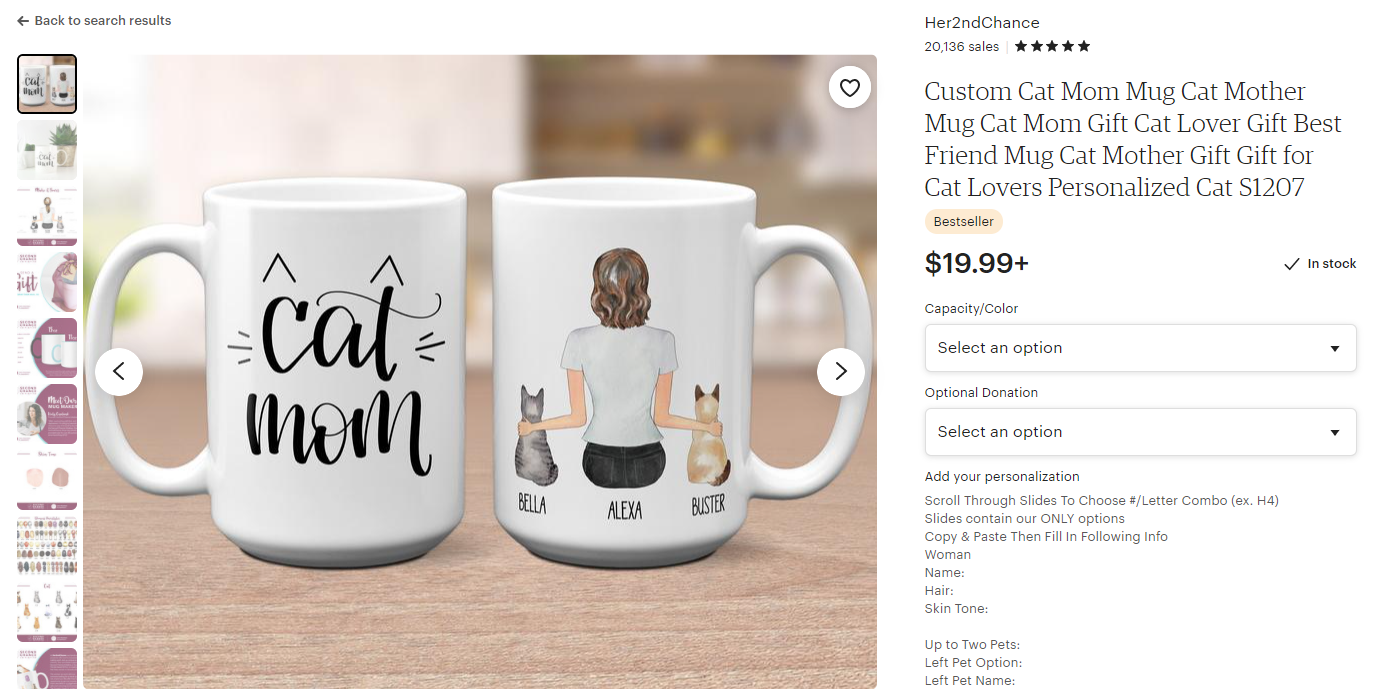 cat mom mug Etsy