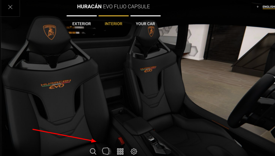 Lamborghini interactive website 