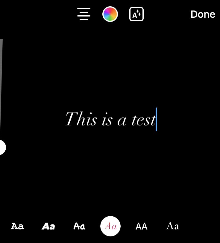 Change font on instagram