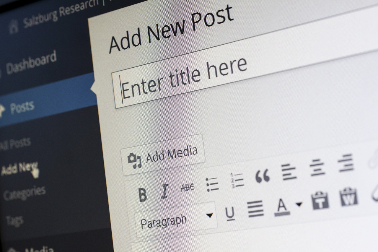 a screenshot of a WordPress post page