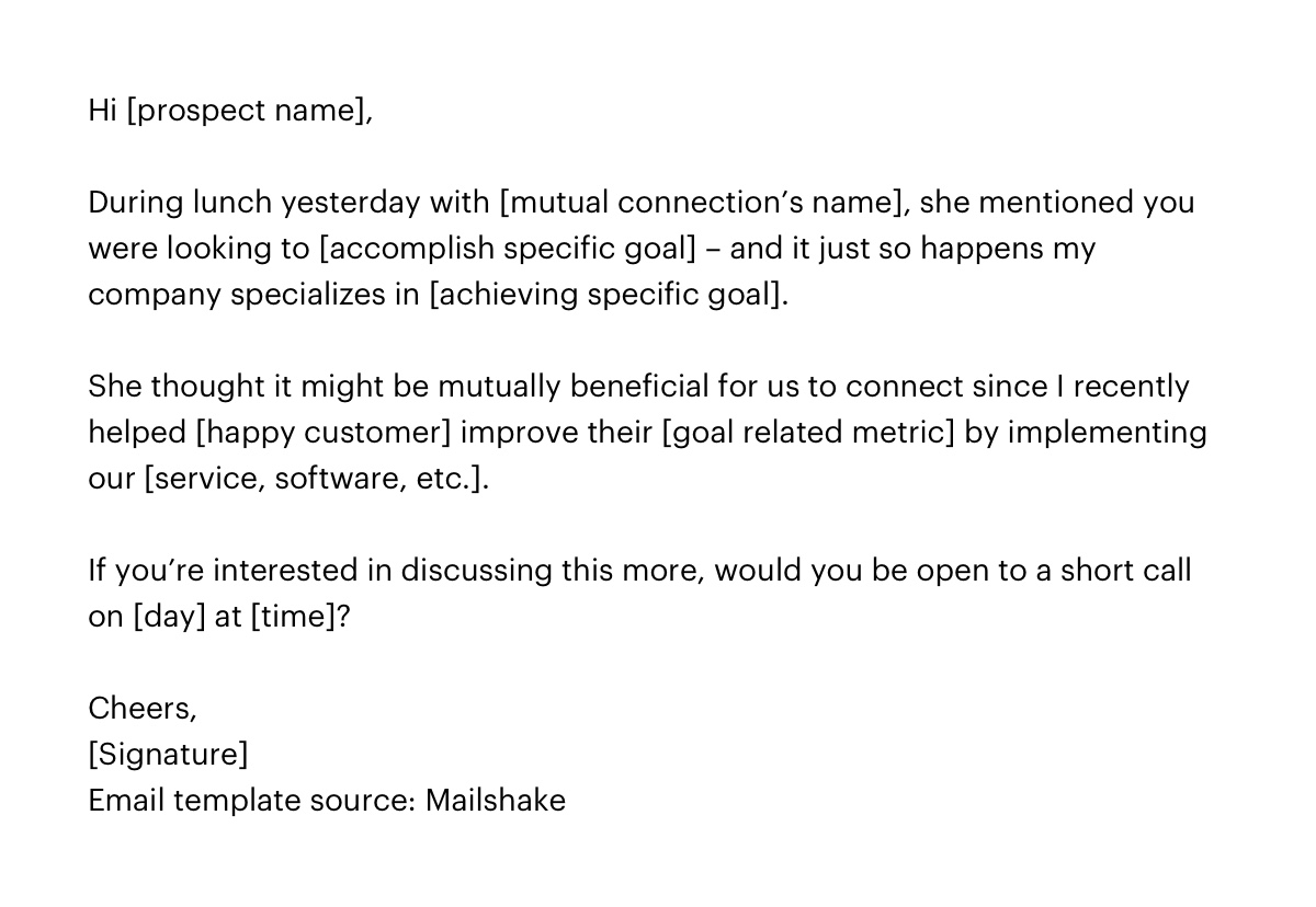 convert leads into meetings - personalized email
