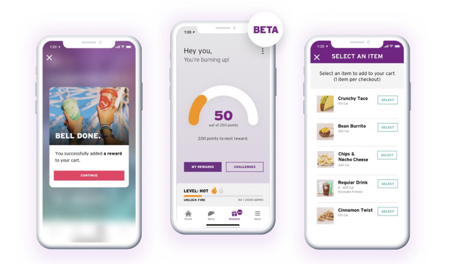 Taco Bell beta rewards program