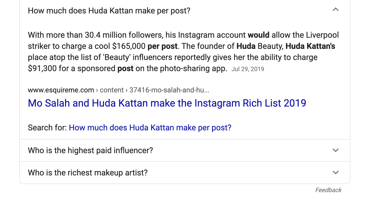Snippet about Huda Kattan