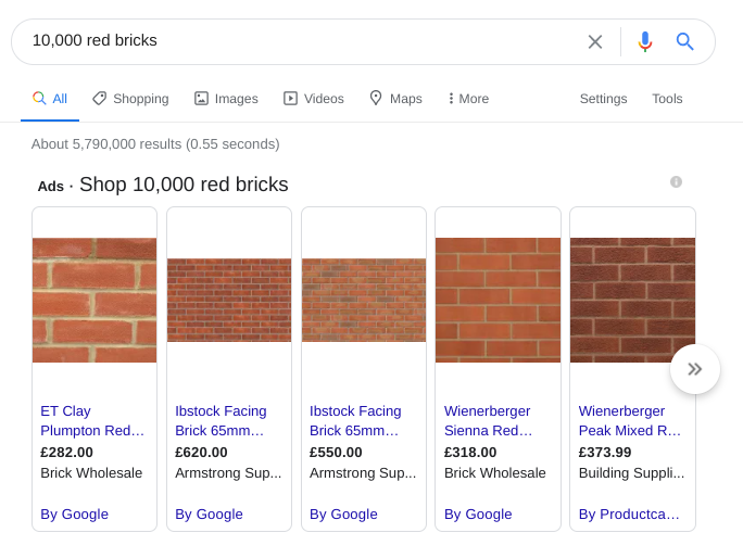 B2B-ecommerce-google-search-bricks