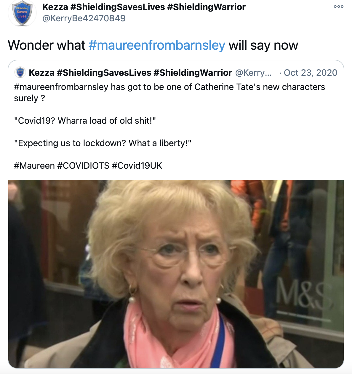 Maureen from Barnsley
