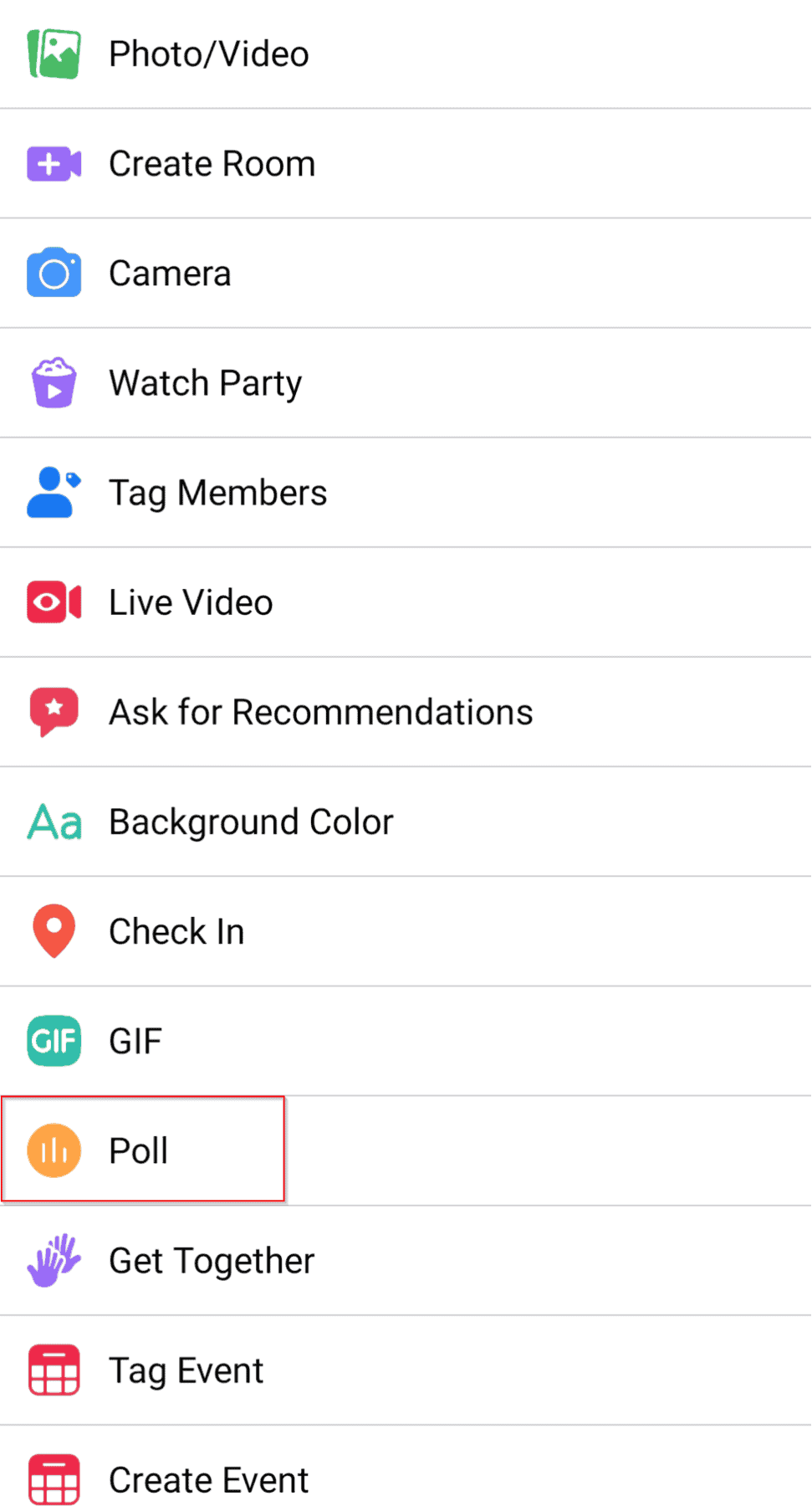 Types of posts you can make in a Facebook Group