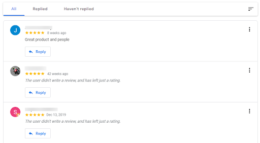 GMB Reviews