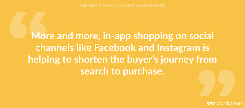 the best marketing strategies for 2021 social commerce