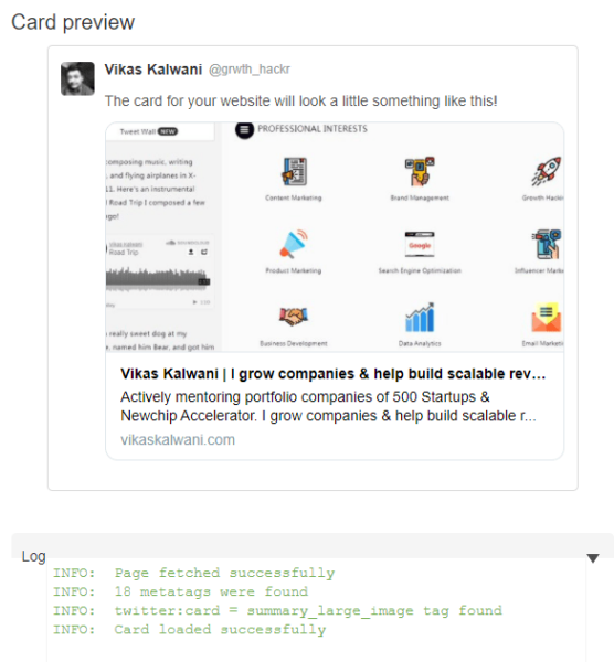 Twitter Card Validator