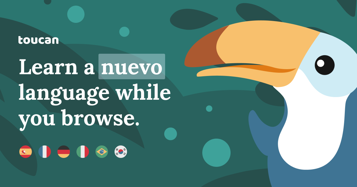 Toucan language learning. 