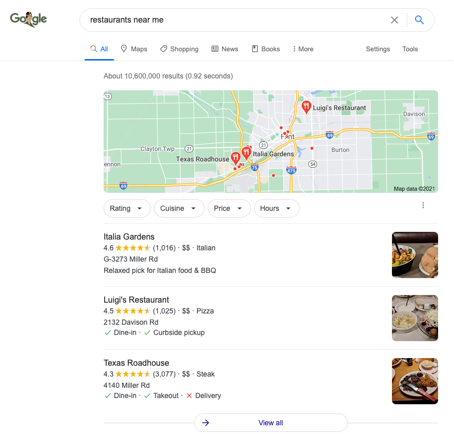 google 3 pack