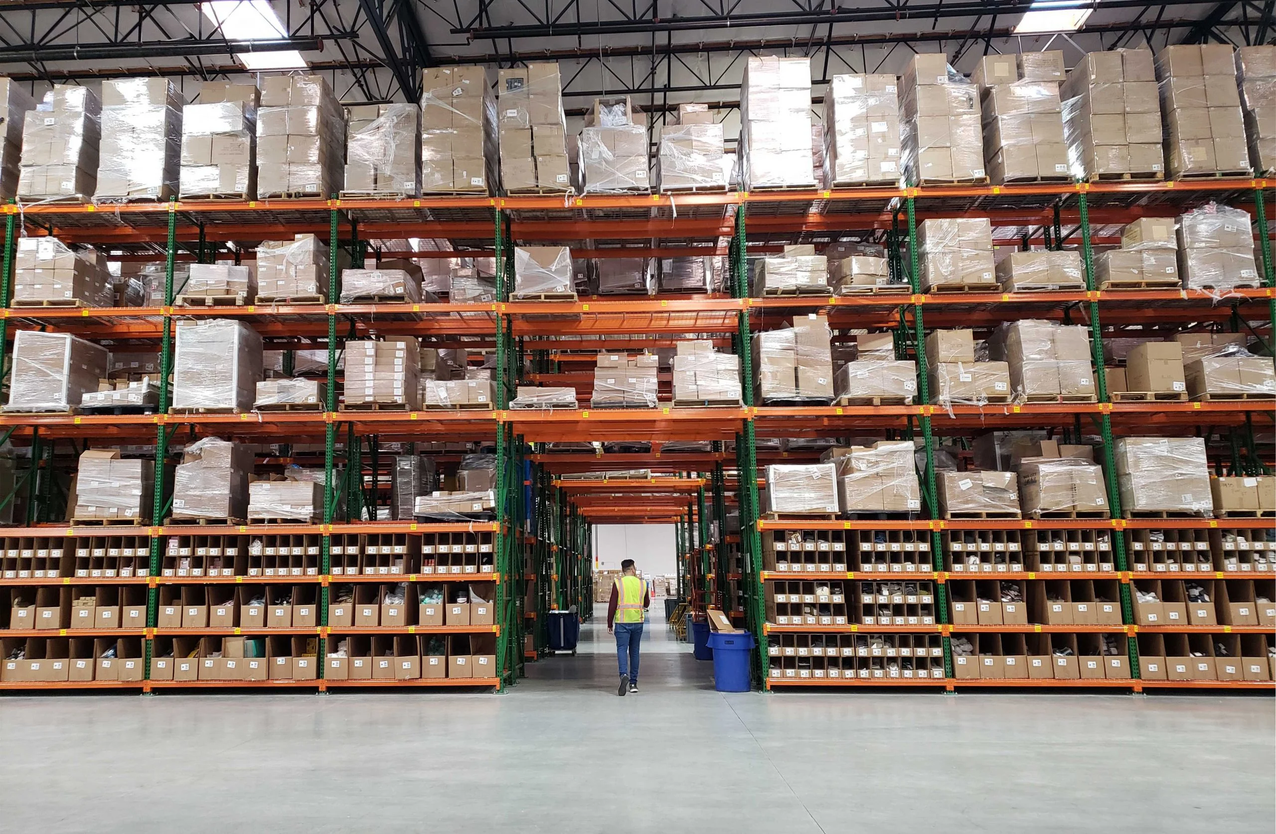 the pick and pack process at a fulfillment center