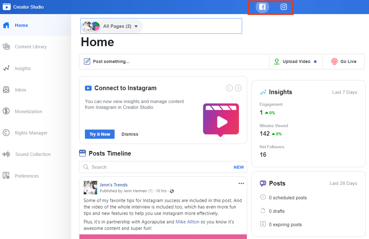 social media analytics Instagram Creator Profile analytics