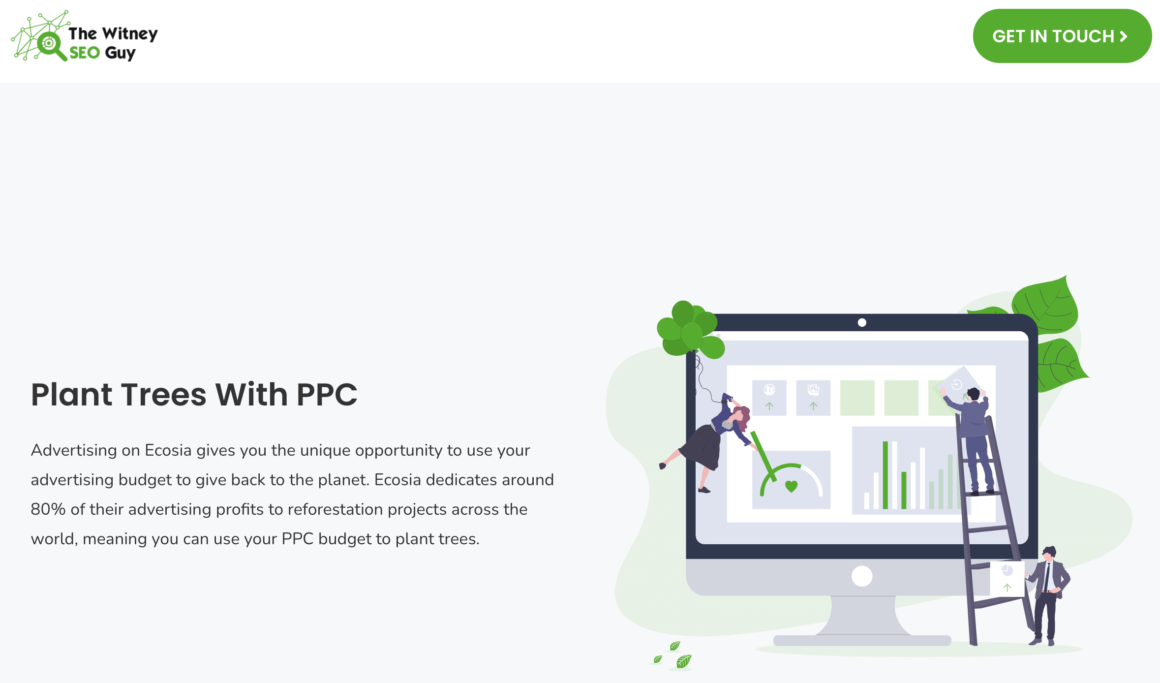 streamlined landing page example